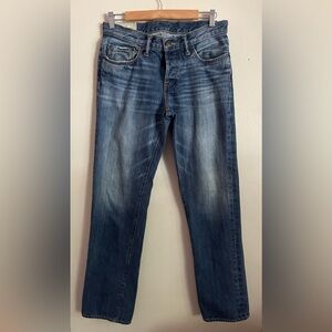 Abercrombie and Fitch button fly jeans. Straight leg.